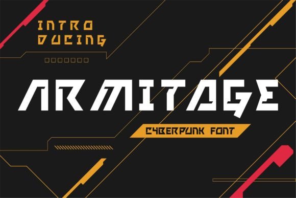Armitage: A Cyberpunk Display Font for Futuristic Branding