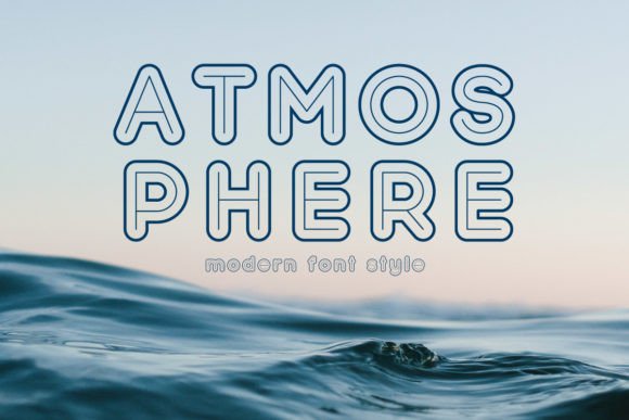 Atmosphere: A Minimal Display Font for Modern Brand Identity