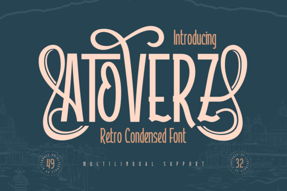 Atoverz: The Retro Display Typeface for Modern Web Design
