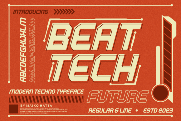 Beat Tech Typeface: A Futuristic Display Font for Modern Web Design