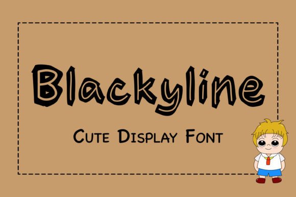 Blackyline Font for Handmade and Craft Projects