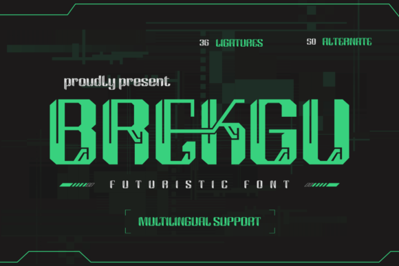Brekgu: A Futuristic Font for Modern Branding
