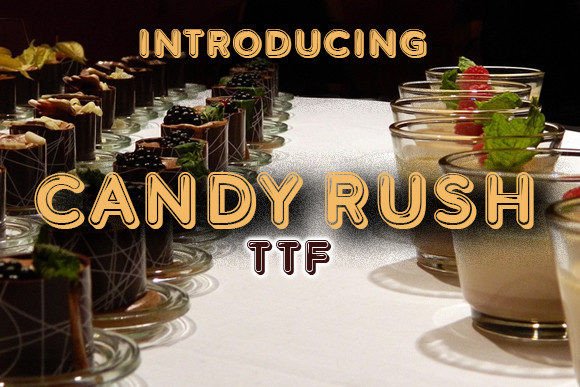 Candy Rush: A Bubbly Display Font for Bold Brand Identity