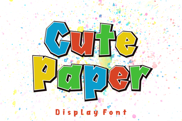 Cute Paper Font for a Playful Brand Look