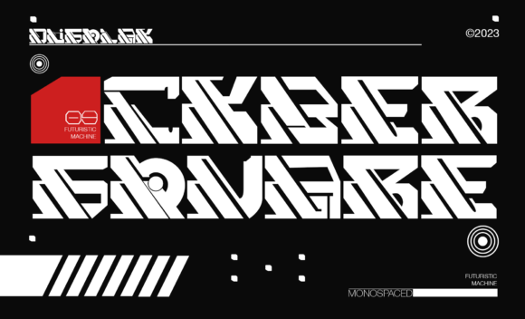 Cyber Square Display Font Review