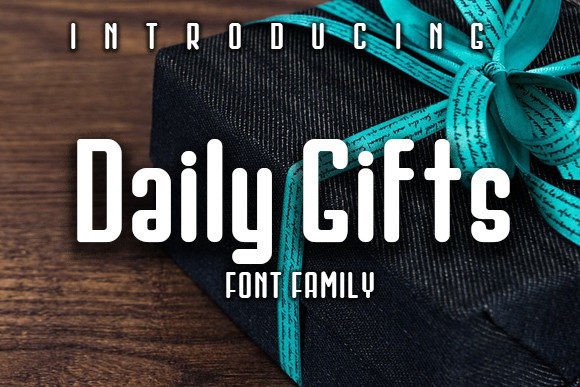 Daily Gifts: The Playful Display Font for Authentic Branding