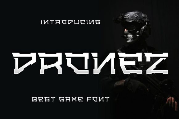 Dronez: A Futuristic Display Typeface for Modern Web Design