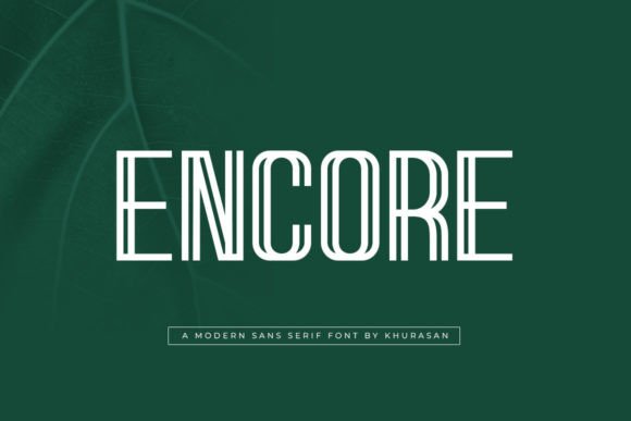 Encore: A Modern Display Font for Editorial Elegance