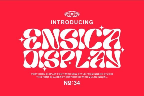 Ensica: A Modern Display Typeface for Editorial Design