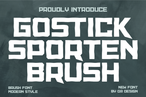 Gostick Sporten Brush: A Bold Display Typeface for Campaign Design