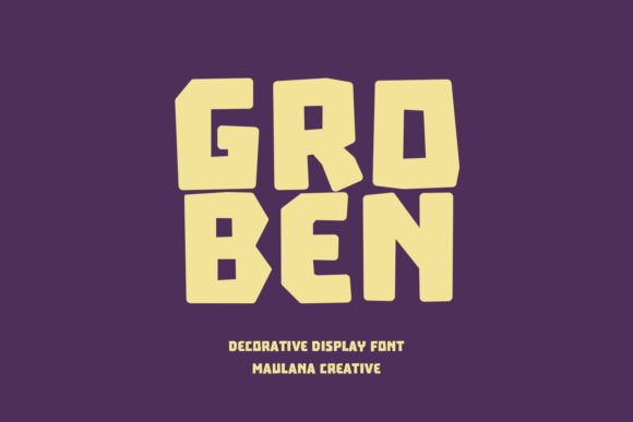 Groben: A Bold Display Typeface for Modern Web Design