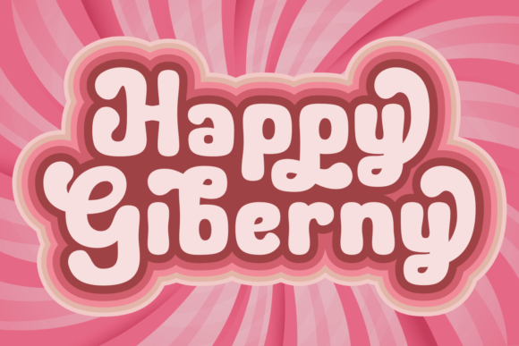 Happy Giberny: The Retro Display Typeface for Modern Web Design