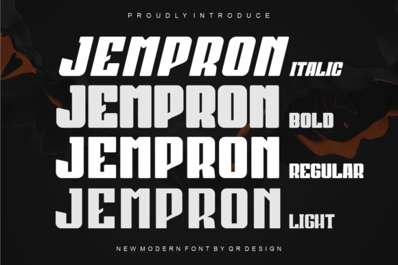 Jempron: The Bold Typeface for Impactful Editorial Design