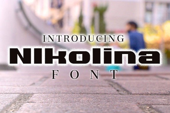 Nikolina: A Bold Display Typeface for Modern Brand Identity