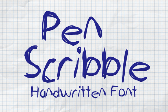 Pen Scribble: A Creative Font for Authentic Brand Identity