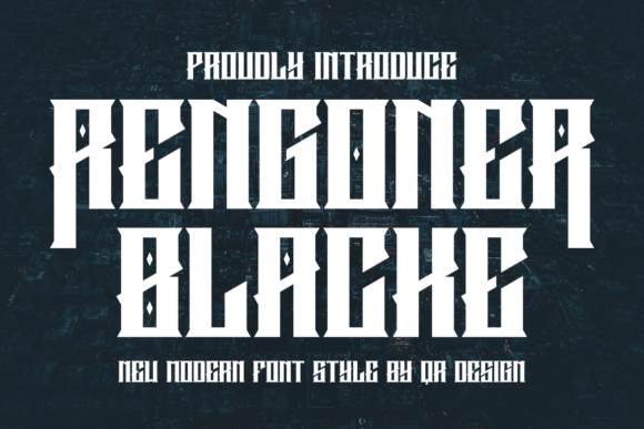 Rengoner Blacke: A Bold Display Typeface for Modern Web Design