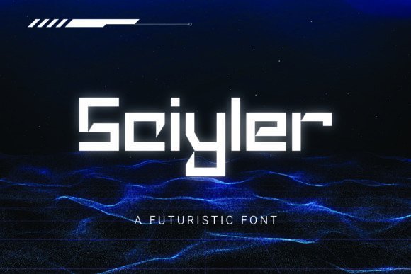 Sciyler: The Futuristic Display Font for Modern Crafters