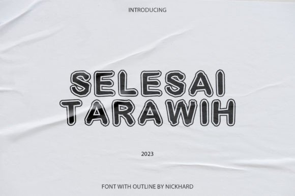 Selesai Tarawih: A Handwritten Display Typeface for Editorial Design