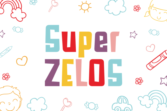 Super Zelos: A Whimsical Display Typeface for Modern Editorial Design
