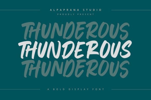 Thunderous: A Designer's Verdict on This Bold Display Typeface