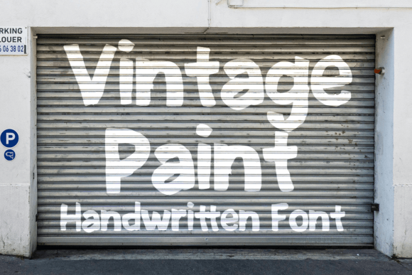 Vintage Paint: A Bold Display Typeface for Creative Web Projects